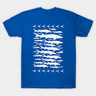 Sturgeon Waves (in white) T-Shirt